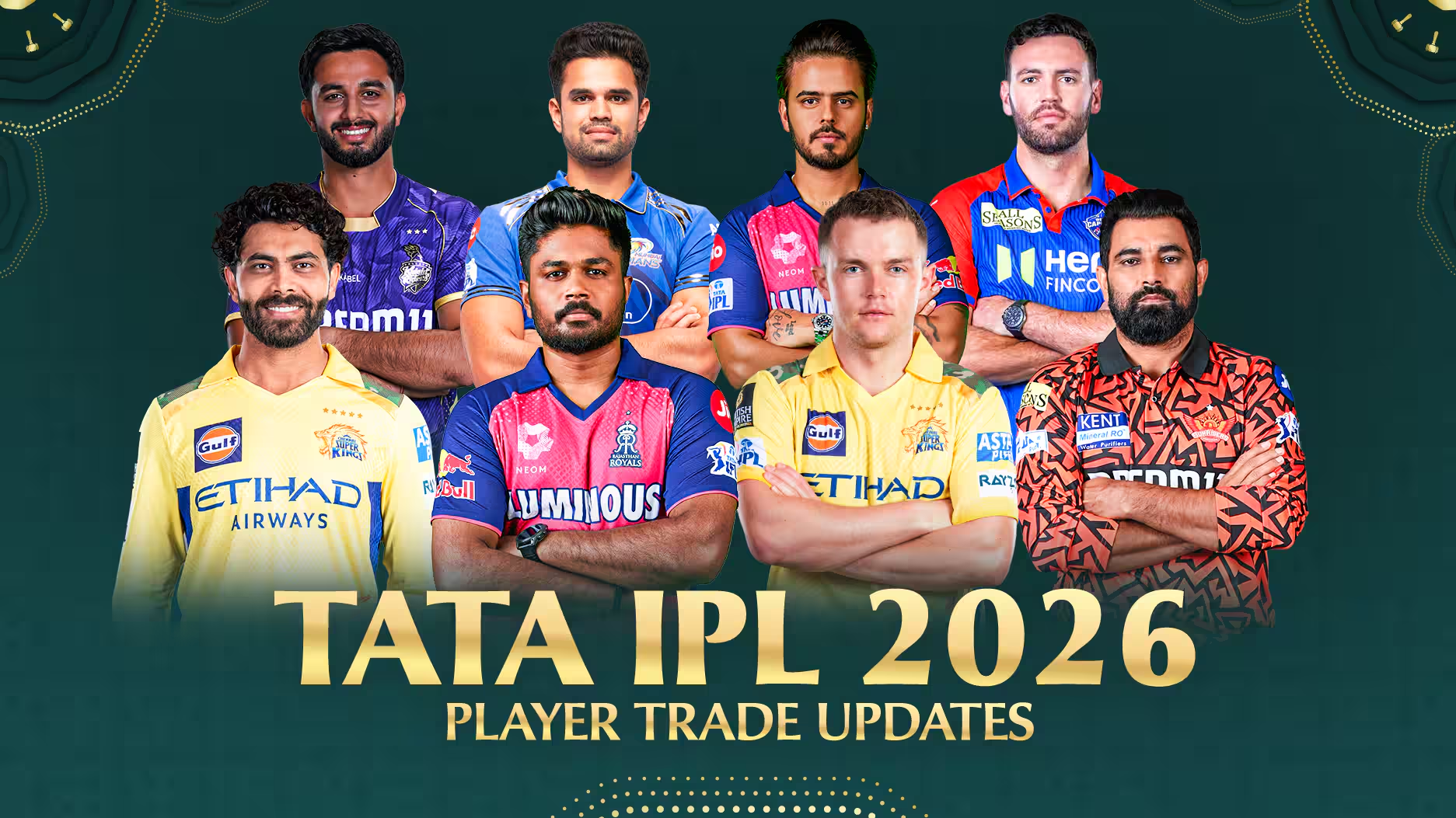 IPL 2026 all teams and captains - Bet on Lotusclub365
